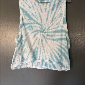 FP Movement by Free People Tie-Dye Tank Top - Blue and White
